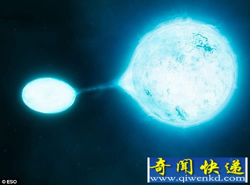 “吸血鬼恒星”小恒星吸食大恒星為生 是一種極端天文現(xiàn)