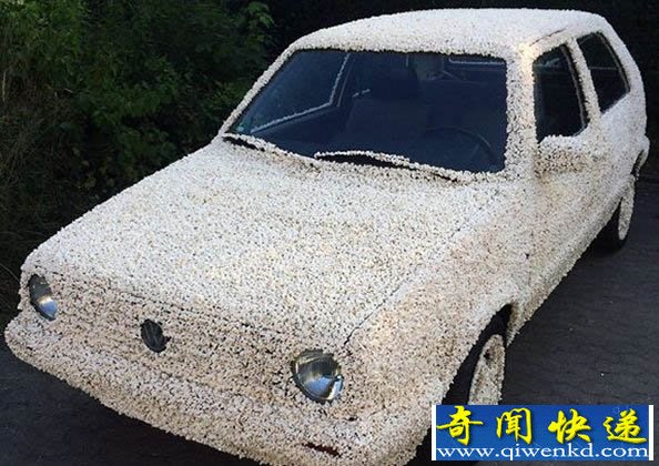 [圖文]大眾汽車(chē)全身覆蓋爆米花