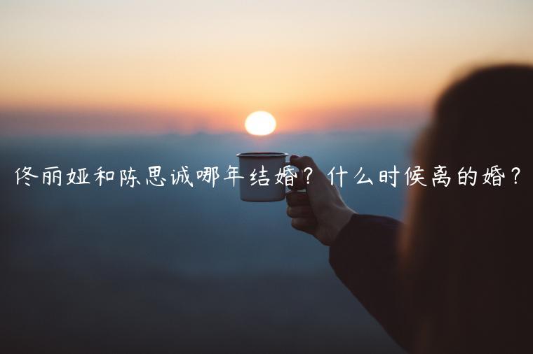 佟麗婭和陳思誠哪年結(jié)婚？什么時候離的婚？