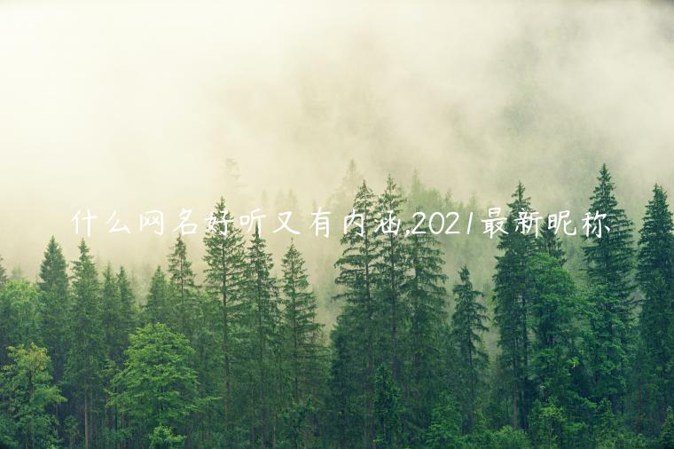 什么網(wǎng)名好聽(tīng)又有內(nèi)涵,2021最新昵稱