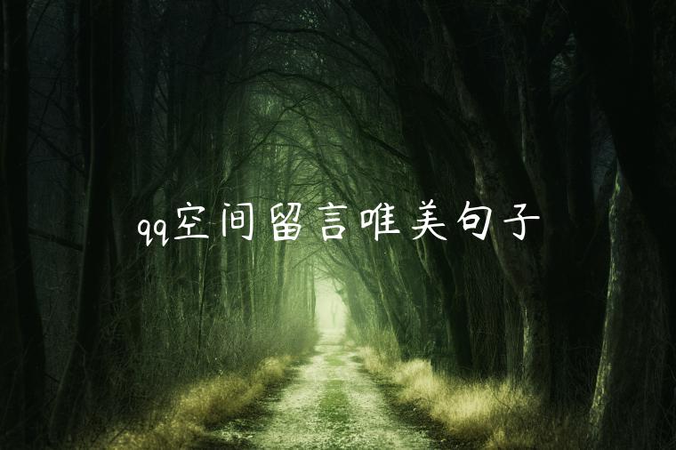 qq空間留言唯美句子