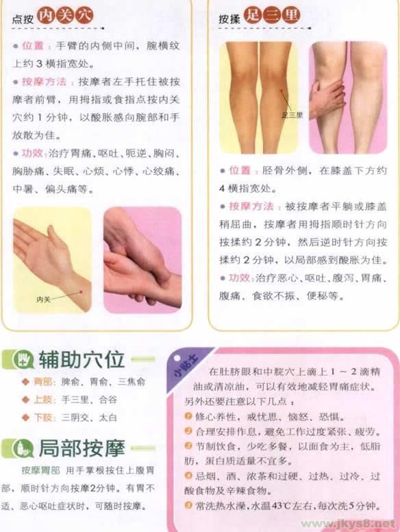 胃脹胃痛按摩穴位 胃脹胃痛按摩什么穴位 胃脹胃痛穴位圖