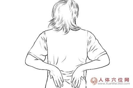 按摩腎區(qū)補(bǔ)益腎精