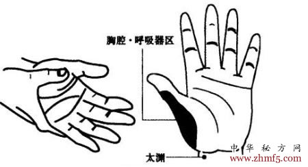 用刺激拇指丘法治初期的感冒有特效